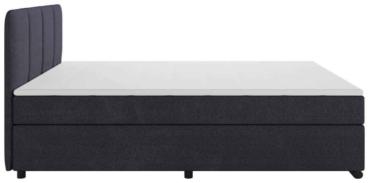 BOXSPRINGBETT 120/200 cm  in Anthrazit  - Anthrazit/Schwarz, MODERN, Karton/Holz (120/200cm) - MID.YOU