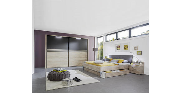 SCHLAFZIMMER in Eichefarben - Eichefarben, KONVENTIONELL, Holzwerkstoff (180/200cm) - Voleo