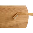 COUCHTISCH Eiche furniert, massiv 80/80/39 cm rund Eichefarben  - Eichefarben, Design, Holz/Holzwerkstoff (80/80/39cm) - Carryhome
