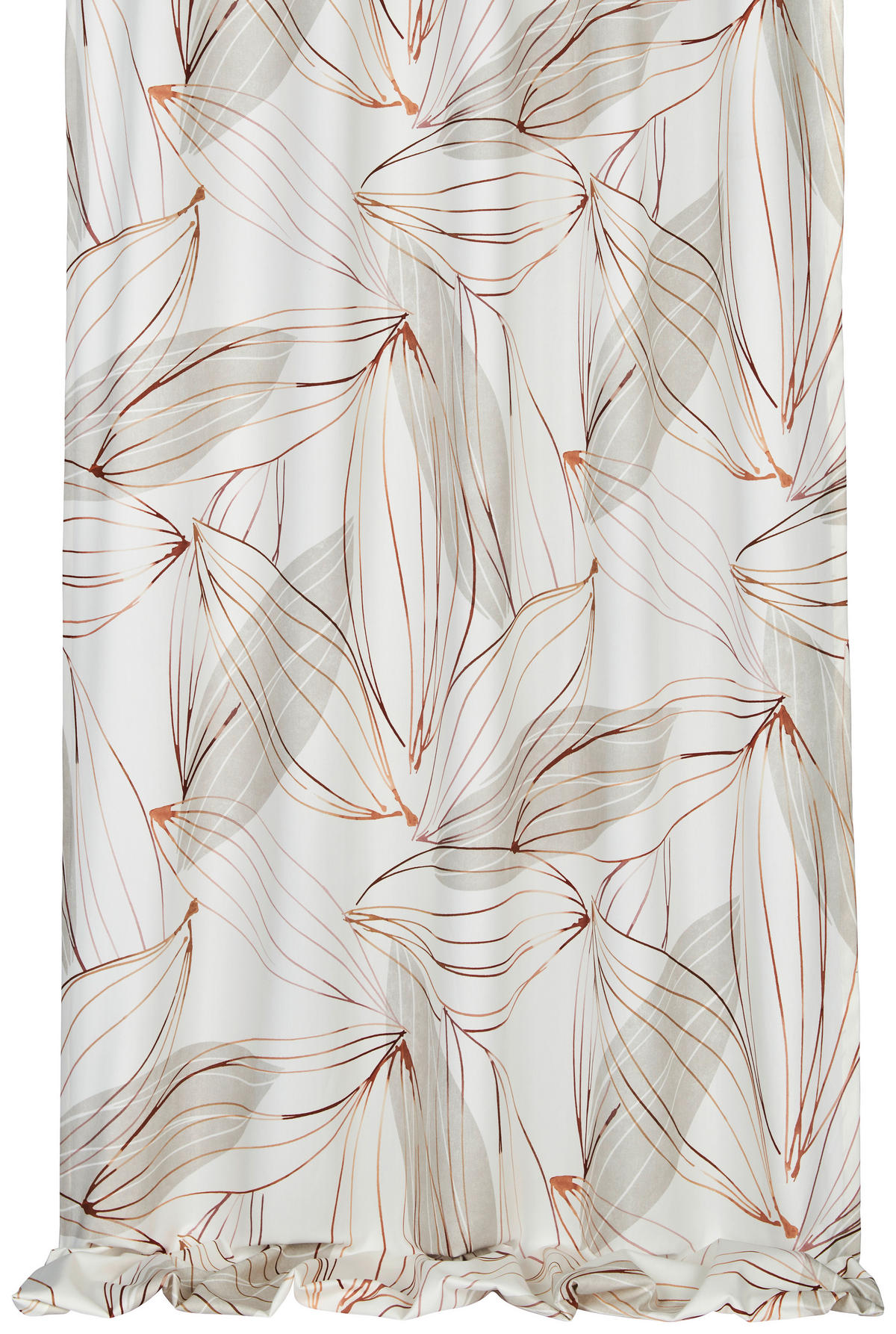 DEKOSTOFF per lfm blickdicht  - Orange/Weiß, Design, Textil (140cm) - Esposa