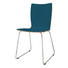 STUHL Schichtholz Petrol - Chromfarben/Petrol, Design, Holz/Metall (47/88/48cm) - Hülsta - Now