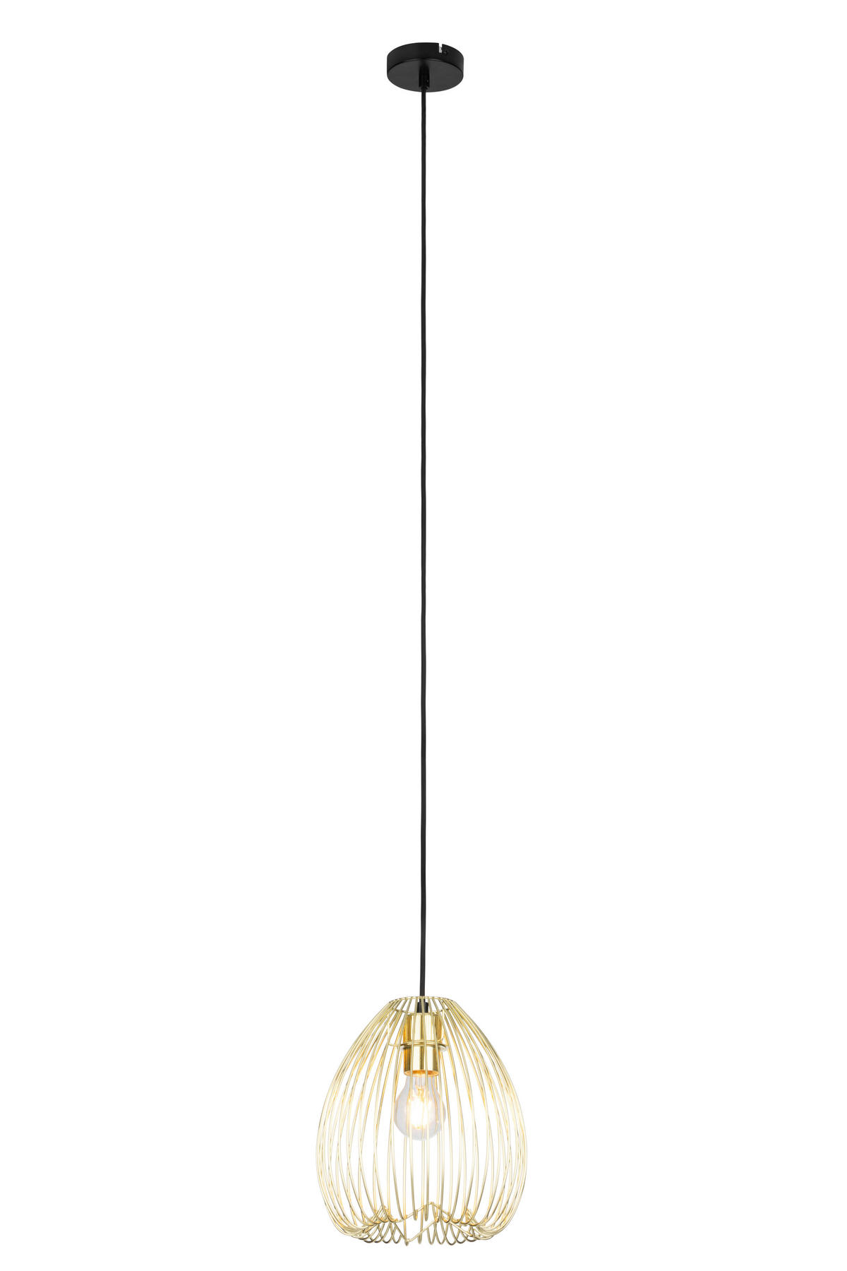 HÄNGELEUCHTE 24/150 cm  - Goldfarben, Trend, Metall (24/150cm) - Collett's Monde