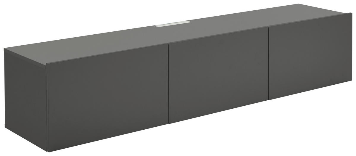 TV-BÄNK  i 180/36,7/42 cm  - antracit, Design, trämaterial (180/36,7/42cm) - Hom`in