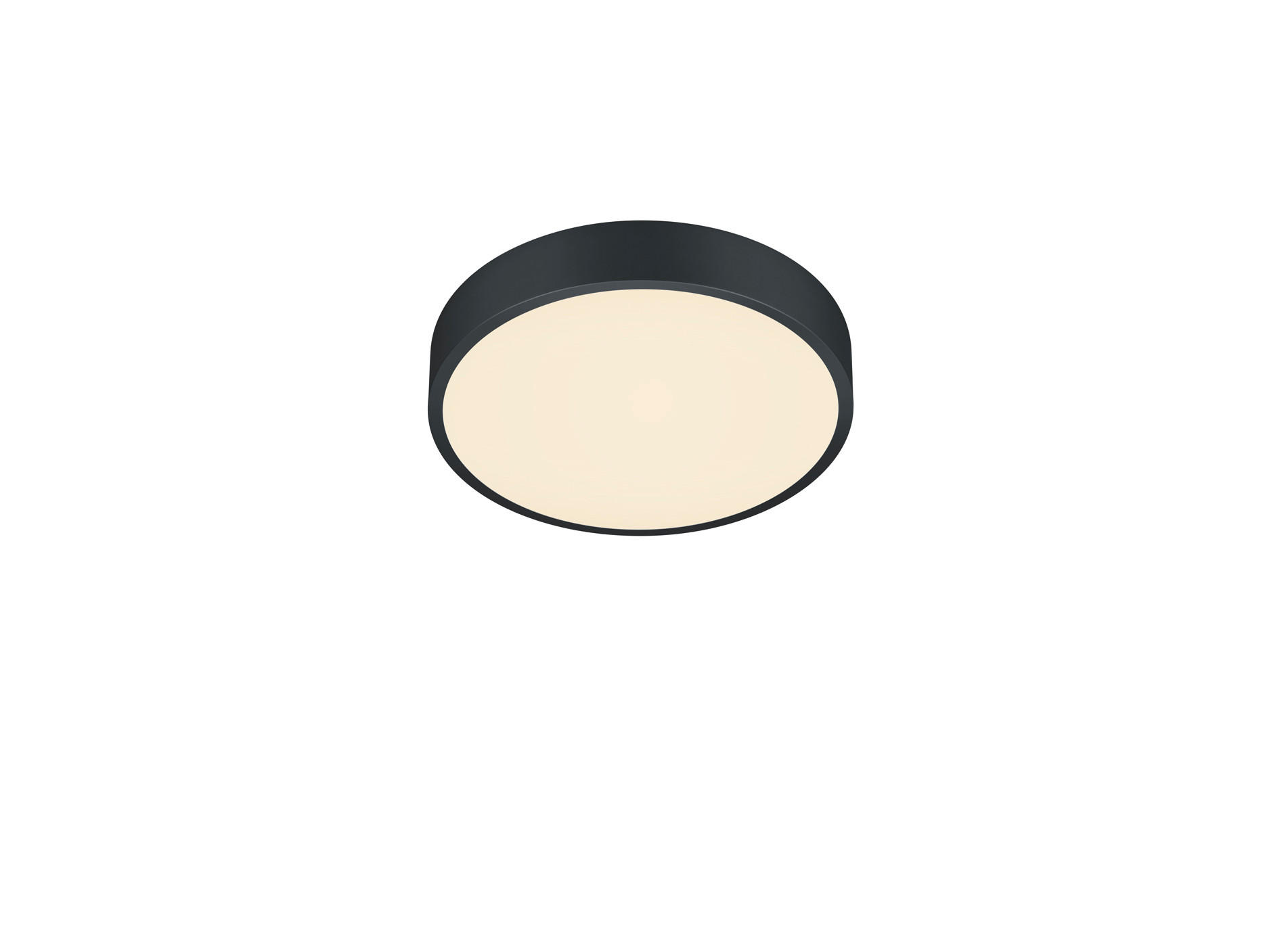 LED-DECKENLEUCHTE Waco 31/6,5 cm   - Schwarz, MODERN, Metall (31/6,5cm) - Trio Leuchten