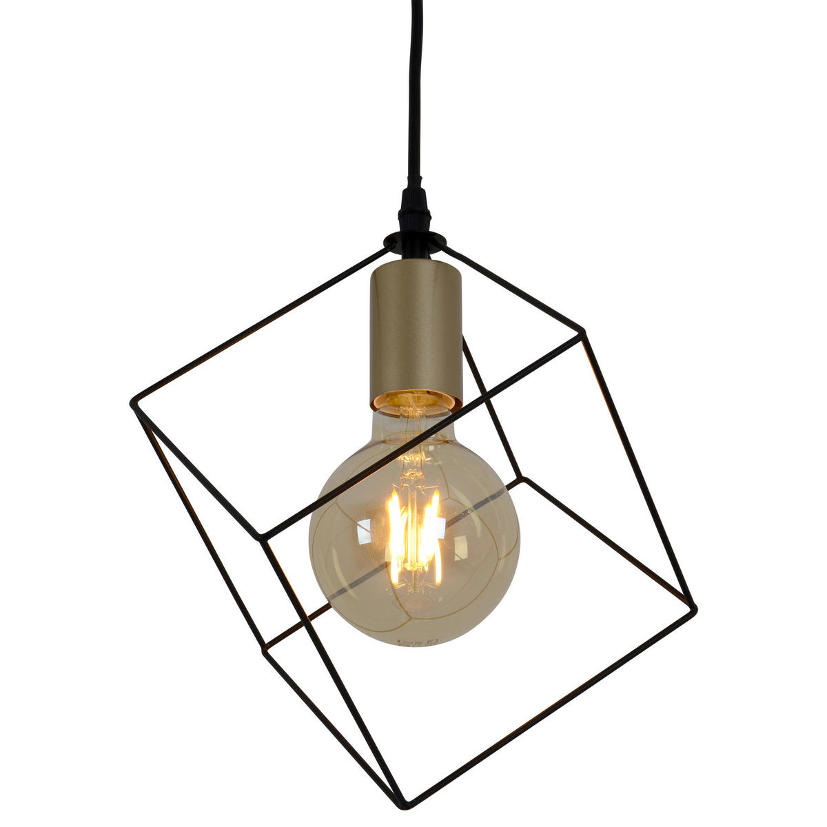 HÄNGELEUCHTE 16/118 cm   - Goldfarben, Design, Kunststoff/Metall (16/118cm) - Näve