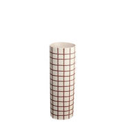 VASE lines and squares  - Bordeaux, KONVENTIONELL, Keramik (8/25cm) - ASA