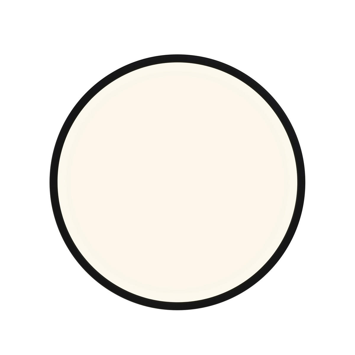 LED-DECKENLEUCHTE 42,4/2,3 cm   - Schwarz, Basics, Kunststoff (42,4/2,3cm) - Nordlux