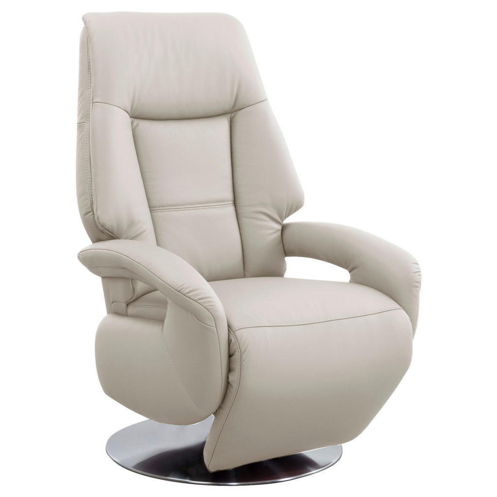 Thumbnail - Sit & More Relaxsessel, Weiß, Leder, Echtleder, Nappaleder, 74x111x77 cm, Goldenes M, Made in Europe, DGM-Klimapakt, Auf...