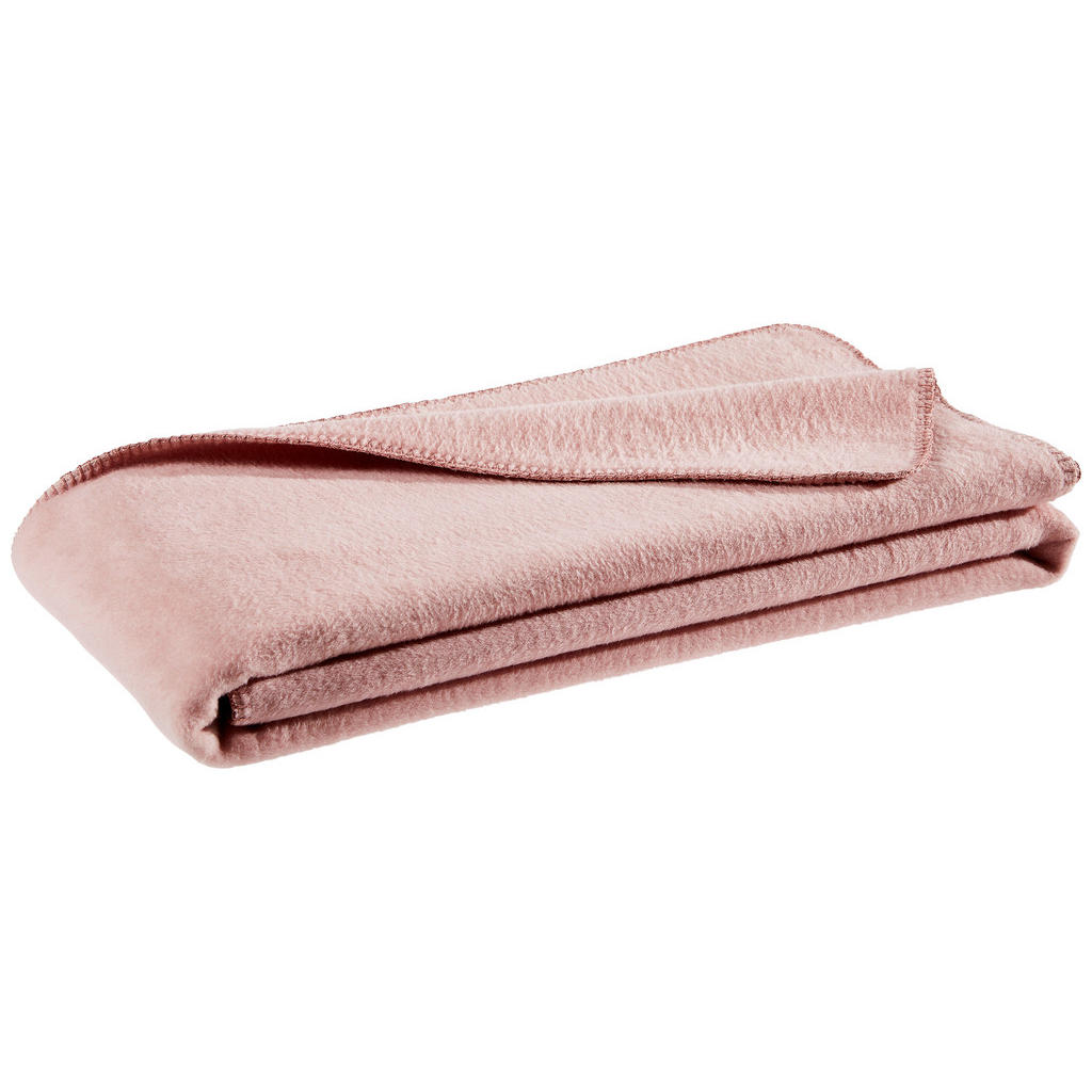 Thumbnail - Bio:Vio Wohndecke, Rosa, Textil, Uni, 150x200 cm, Kettelrand, Wohntextilien, Decken, Kuscheldecken