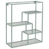 WANDREGAL 50/60/18 cm  - Grün, Basics, Metall (50/60/18cm) - home24