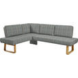 ECKBANK 174/280 cm  in Grau, Eichefarben  - Eichefarben/Grau, Design, Holz/Textil (174/280cm) - Dieter Knoll