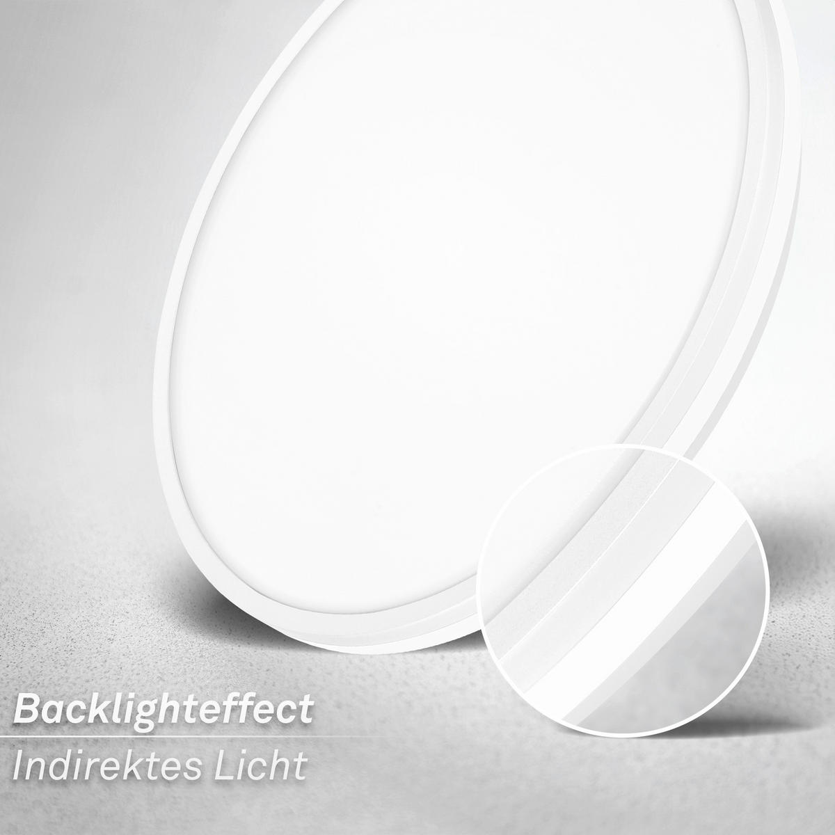 LED-DECKENLEUCHTE Pulap 33/6 cm   - Weiß, Basics, Kunststoff (33/6cm) - Briloner