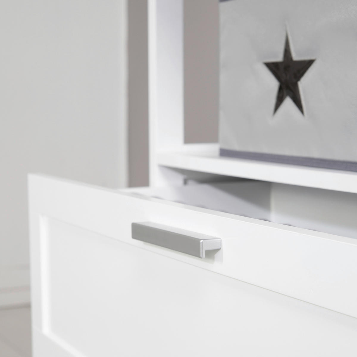 Wickelkommode White Hamburg 87/100/75 cm  - Weiss, Romantik / Landhaus, Holzwerkstoff/Kunststoff (87/100/75cm) - Based
