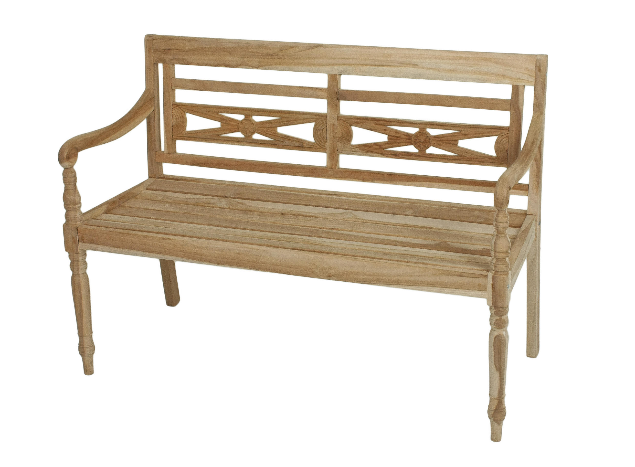 GARTENBANK 120/86/55 cm  in Naturfarben  - Naturfarben, Basics, Holz (120/86/55cm) - Gardenson