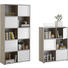 REGAL Eichefarben, Weiß - Eichefarben/Schwarz, Design, Kunststoff (90/182/33cm) - Carryhome