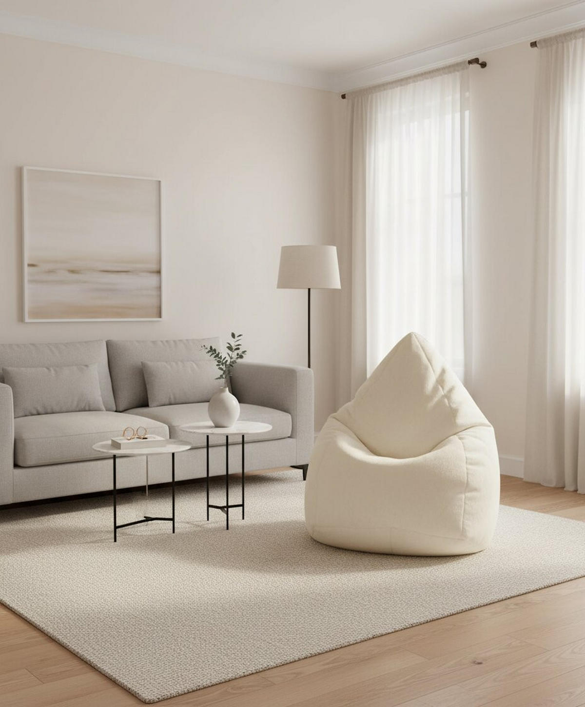 VREĆA ZA SEDENJE 70/95/70 cm   - bež, Dizajnerski, tekstil (70/95/70cm)
