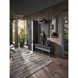 GARDEROBE 4-teilig  in 201/196/41 cm  - Anthrazit, Design, Glas/Holz (201/196/41cm) - Johann Jakob