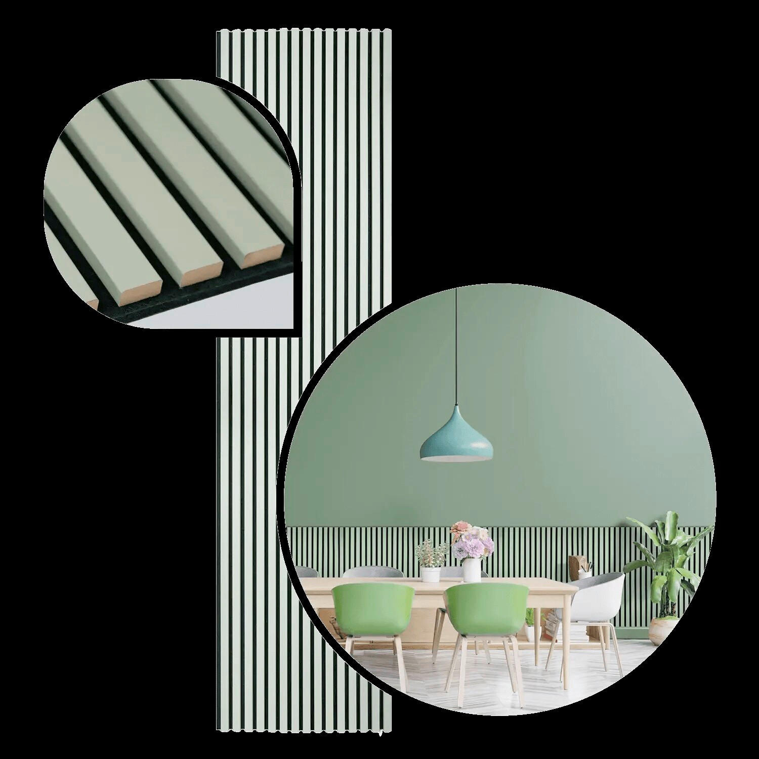 AKUSTIKPANEEL 40/150/2,1 cm  - Pastellgrün, Basics, Holzwerkstoff (40/150/2,1cm)