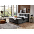 BOXSPRINGBETT 160/200 cm  in Grau  - Schwarz/Grau, KONVENTIONELL, Kunststoff/Textil (160/200cm) - Carryhome