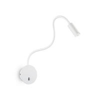 LED-WANDLEUCHTE Bianco 8,5/28\55 cm   - Weiß, Basics, Kunststoff/Metall (8,5/28\55cm) - Ideal Lux