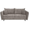 BÄDDSOFFA i chenille greige  - greige/svart, Klassisk, trä/textil (238/99/108cm) - MID.YOU