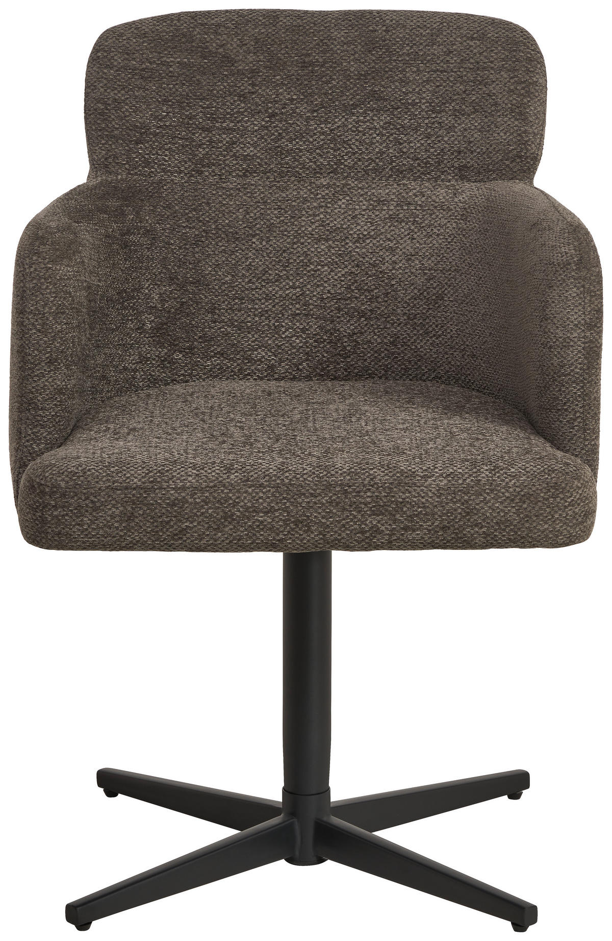 ARMLEHNSTUHL  in Eisen Webstoff  - Anthrazit/Schwarz, KONVENTIONELL, Holz/Textil (58,5/85/63cm) - Livetastic