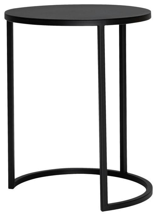 BEISTELLTISCH 39/39/50 cm Schwarz rund  - Schwarz, Design, Metall (39/39/50cm) - Johann Jakob