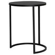 BEISTELLTISCH 39/39/50 cm Schwarz rund  - Schwarz, Design, Metall (39/39/50cm) - Johann Jakob