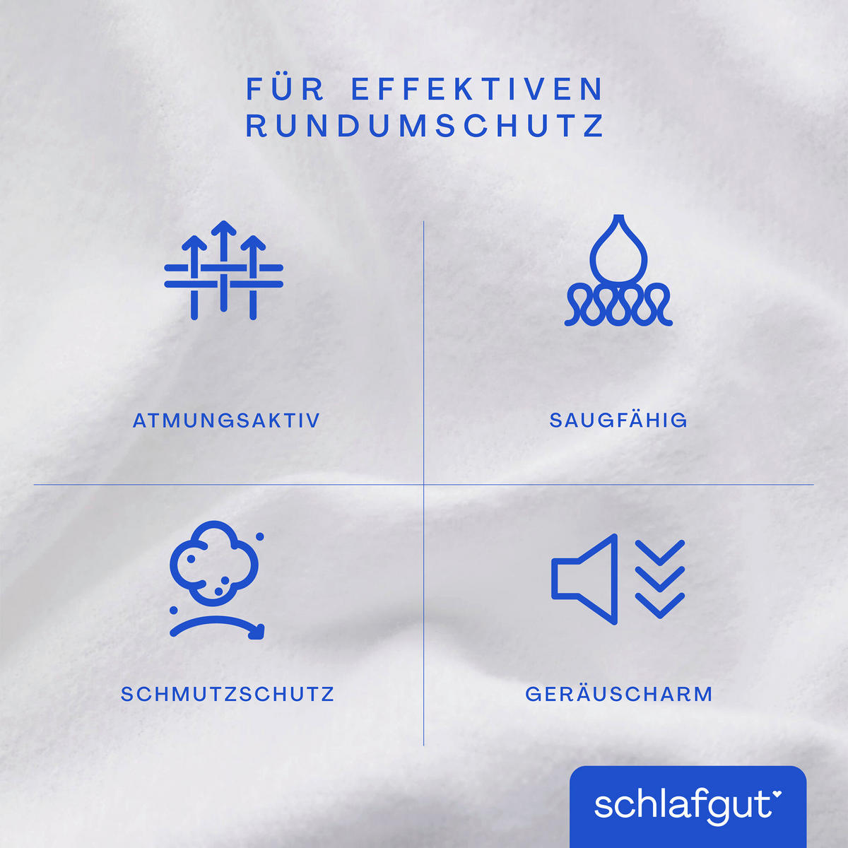 MATRATZENAUFLAGE - Weiß, Basics, Textil (200/200cm) - Schlafgut