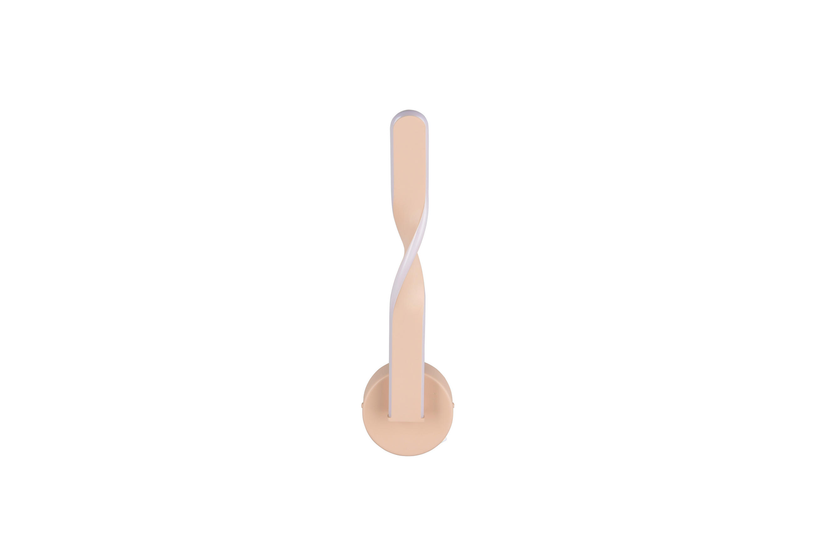 LED-WANDLEUCHTE - Sandfarben/Weiss, Design, Kunststoff/Metall (45,5/12/15cm)