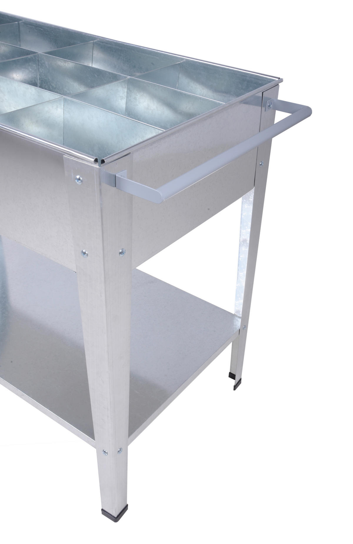 HOCHBEET 51,5/80/101,5 cm  - Silberfarben, MODERN, Metall (51,5/80/101,5cm)