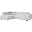 ECKSOFA Hellgrau Struktur  - Hellgrau/Schwarz, Design, Kunststoff/Textil (205/284cm) - Xora