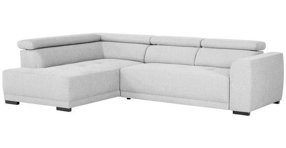 ECKSOFA Hellgrau Struktur - Hellgrau/Schwarz, Design, Kunststoff/Textil (205/284cm) - Xora