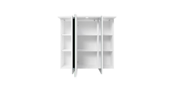 SPIEGELSCHRANK 75/72/20 cm  - Chromfarben/Weiß, KONVENTIONELL, Glas/Holzwerkstoff (75/72/20cm) - Carryhome