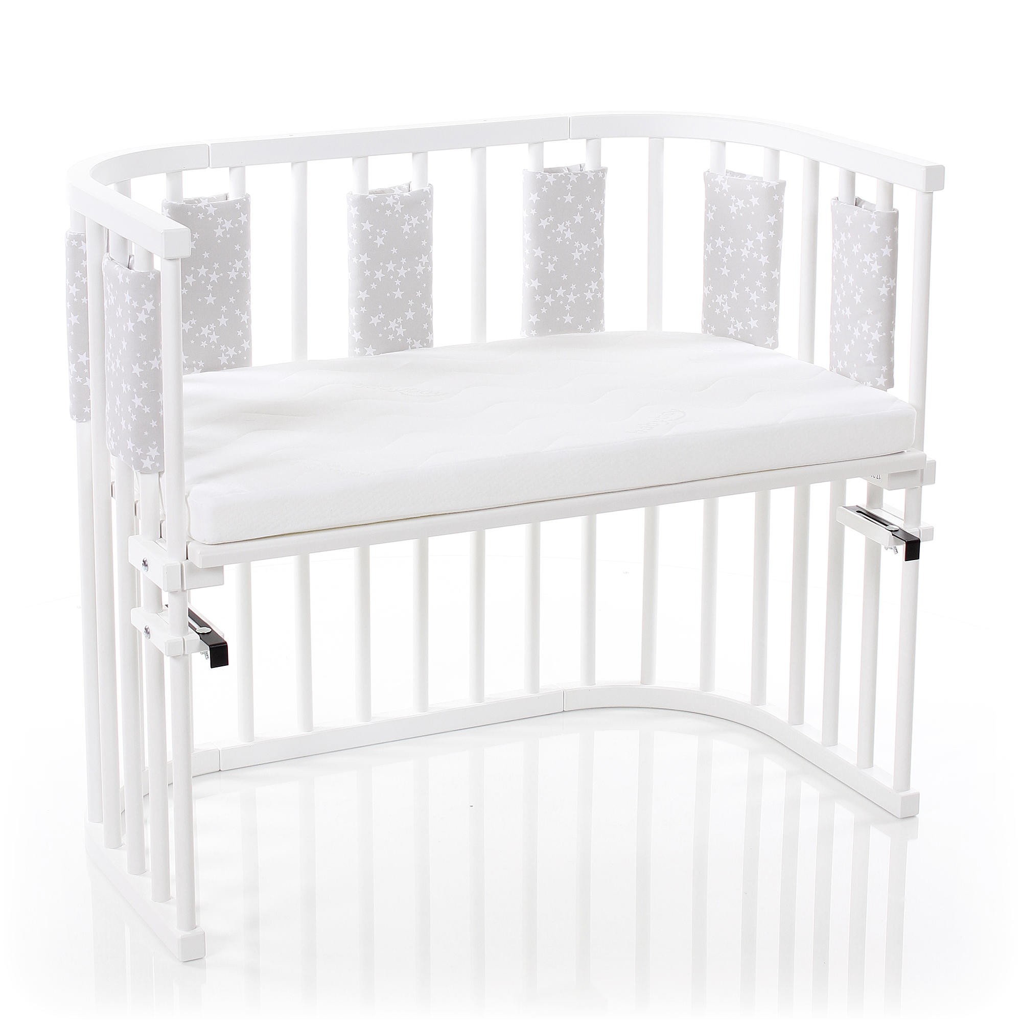 Nestchen Ultrafresh Pique Babybay    - Weiß/Grau, Basics, Textil (22/27/1,20cm) - Babybay