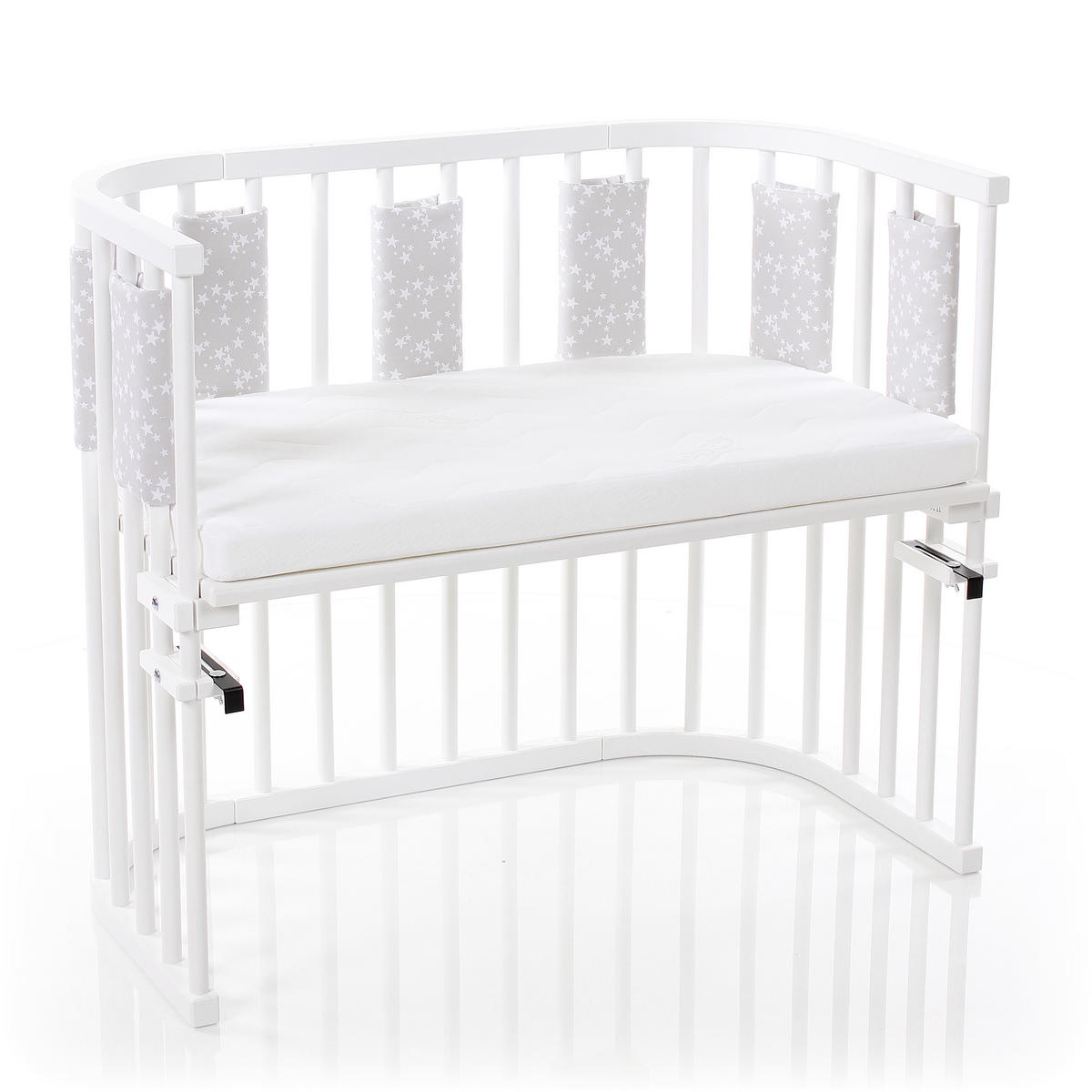 Nestchen Ultrafresh Pique Babybay    - Weiß/Grau, Basics, Textil (22/27/1,20cm) - Babybay