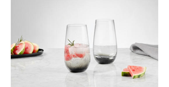LONGDRINKGLAS 560 ml  - Grau, Trend, Glas (9/15cm) - Novel