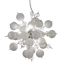 HÄNGELEUCHTE EXPLOSION 65/150 cm   - Klar/Chromfarben, Design, Glas/Metall (65/150cm) - Näve
