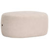 HOCKER in Textil Beige  - Beige/Schwarz, MODERN, Kunststoff/Textil (88/43/66cm) - Hom`in