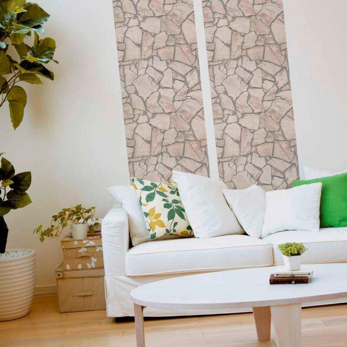 FOTOTAPETE  - Terracotta/Grau, Design (52/250cm)