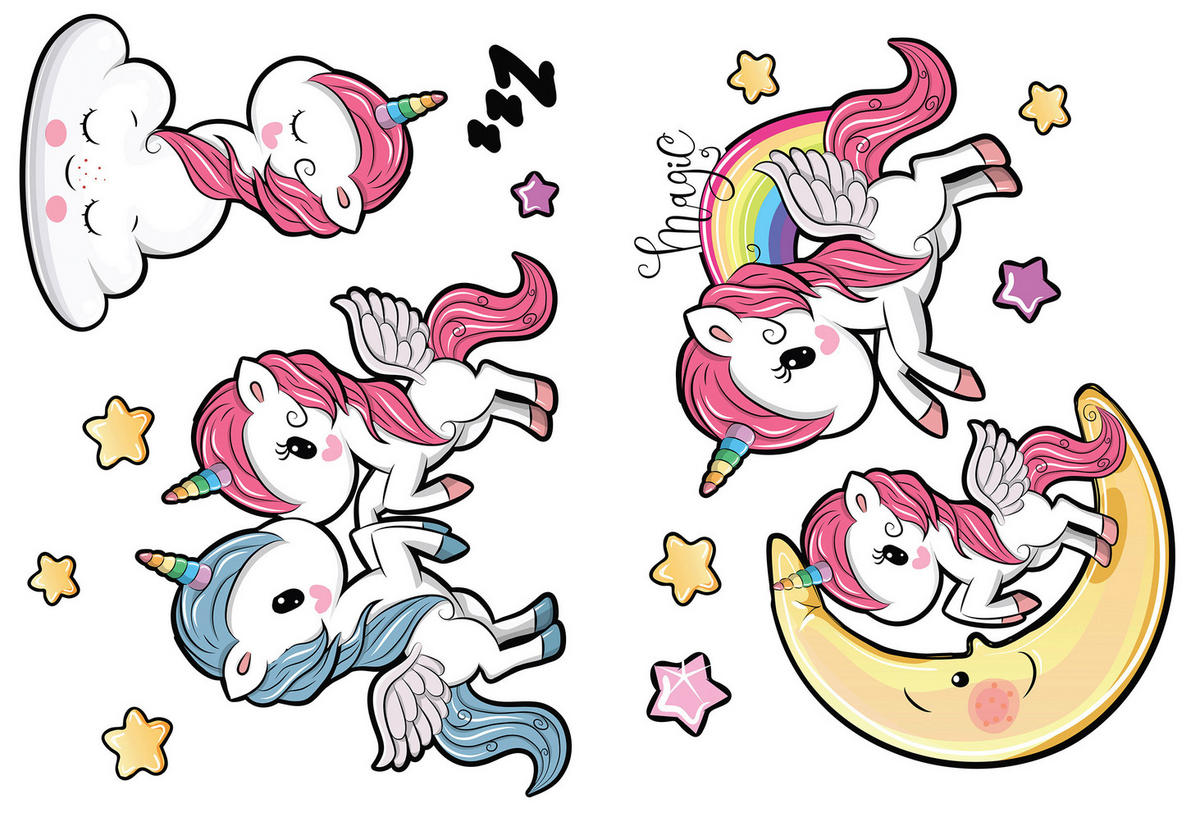 DEKOSTICKER   25/35 cm   - Multicolor, Trend, Kunststoff (25/35cm)