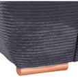 BIGSOFA Cord Dunkelgrau  - Eichefarben/Dunkelgrau, KONVENTIONELL, Holz/Textil (270/72/109cm) - Carryhome