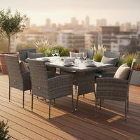 GARTENSET 13-teilig  - Grau, MODERN, Kunststoff/Metall - Gardenson