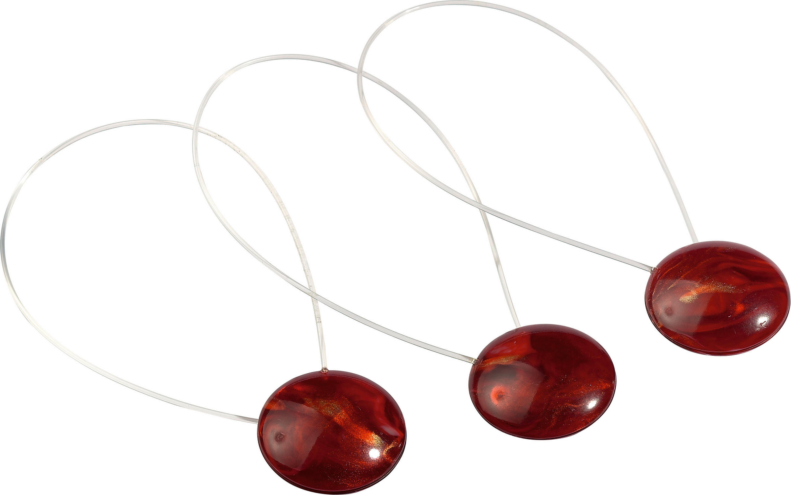 SLUČKOVÝ MAGNET - tmavočervená, Konventionell, kov/plast (40cm) - Homeware