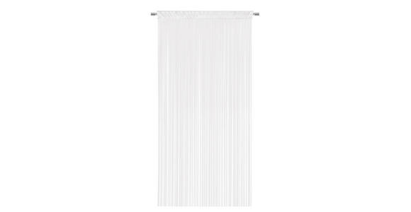 Fadenvorhang Stangendurchzug Ulla B: 90cm, Weiß - Weiß, MODERN, Textil (90/245cm) - Luca Bessoni