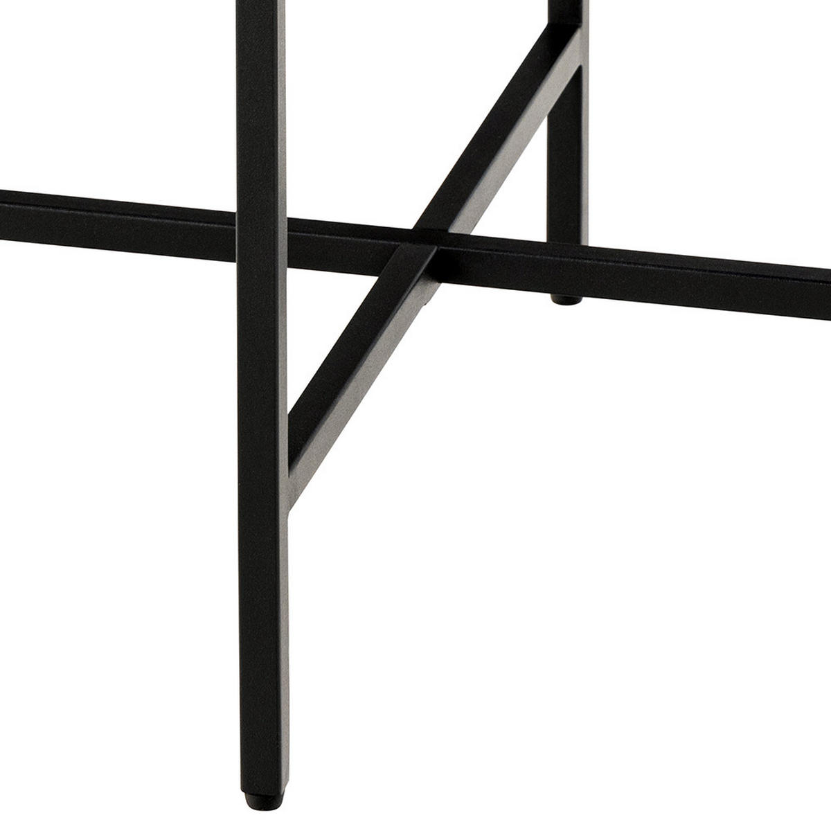BEISTELLTISCH 42,7/42,7/44,3 cm Schwarz rund  - Schwarz, MODERN, Holzwerkstoff/Metall (42,7/42,7/44,3cm)