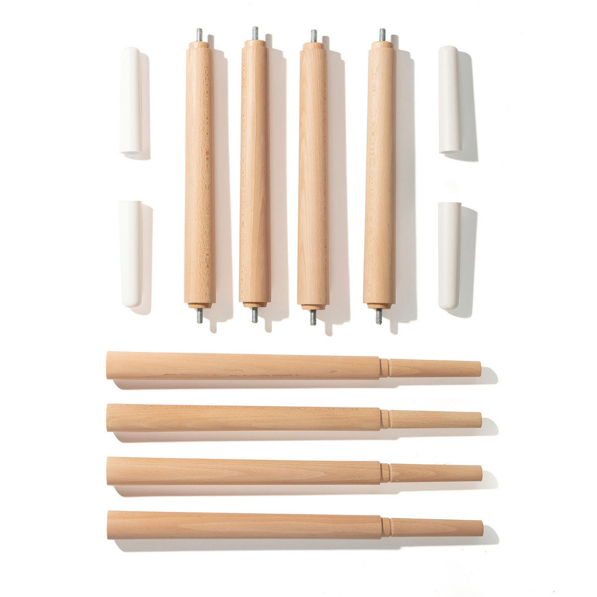 BADEWANNENSTÄNDER Sense  - Buchefarben/Weiß, Basics, Holz/Kunststoff (49,8/60/83,4cm) - Bebe Jou