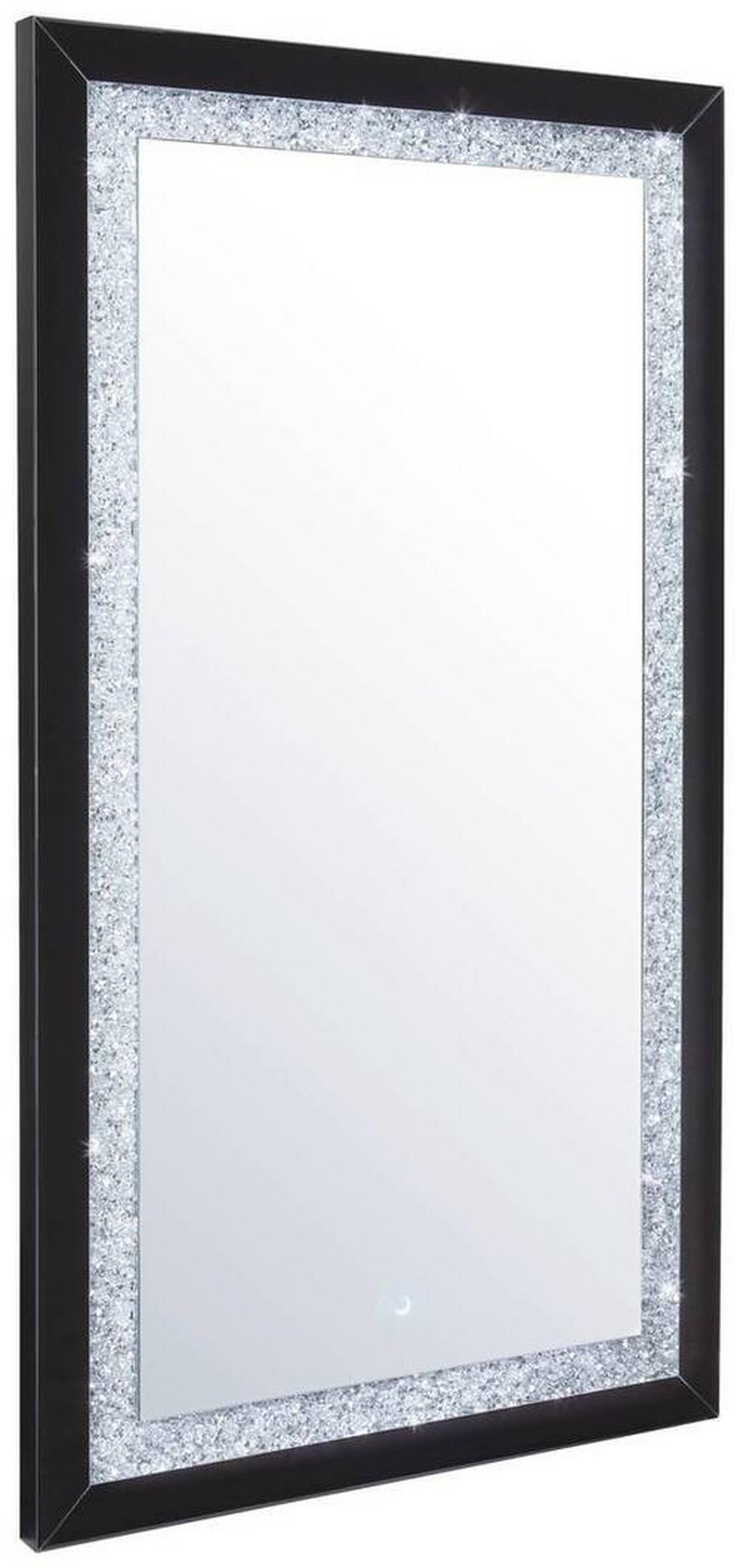 FALI TÜKÖR 100/180/5,5 cm    - fekete/ezüstszínű, Design, faalapú anyag/Üveg (100/180/5,5cm) - Xora