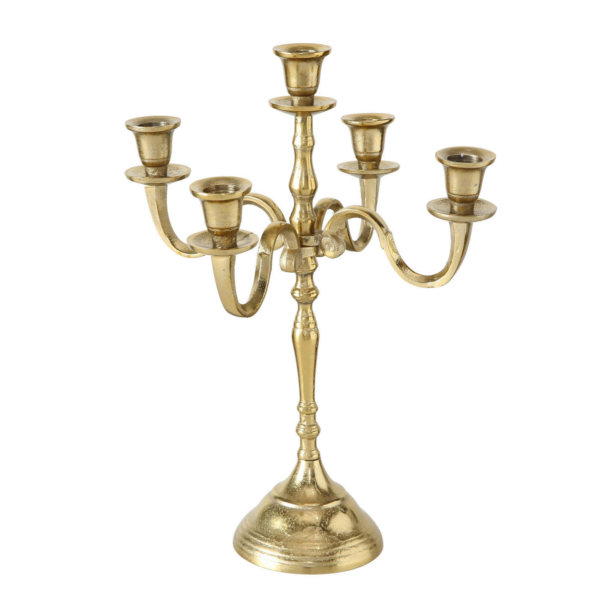 KERZENHALTER - Goldfarben, Trend, Metall (30/40cm) - Ambia Home