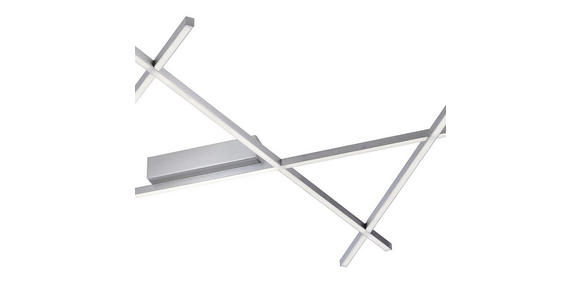 LED-DECKENLEUCHTE - Nickelfarben, Design, Metall (102/91/5,7cm) - Ambiente